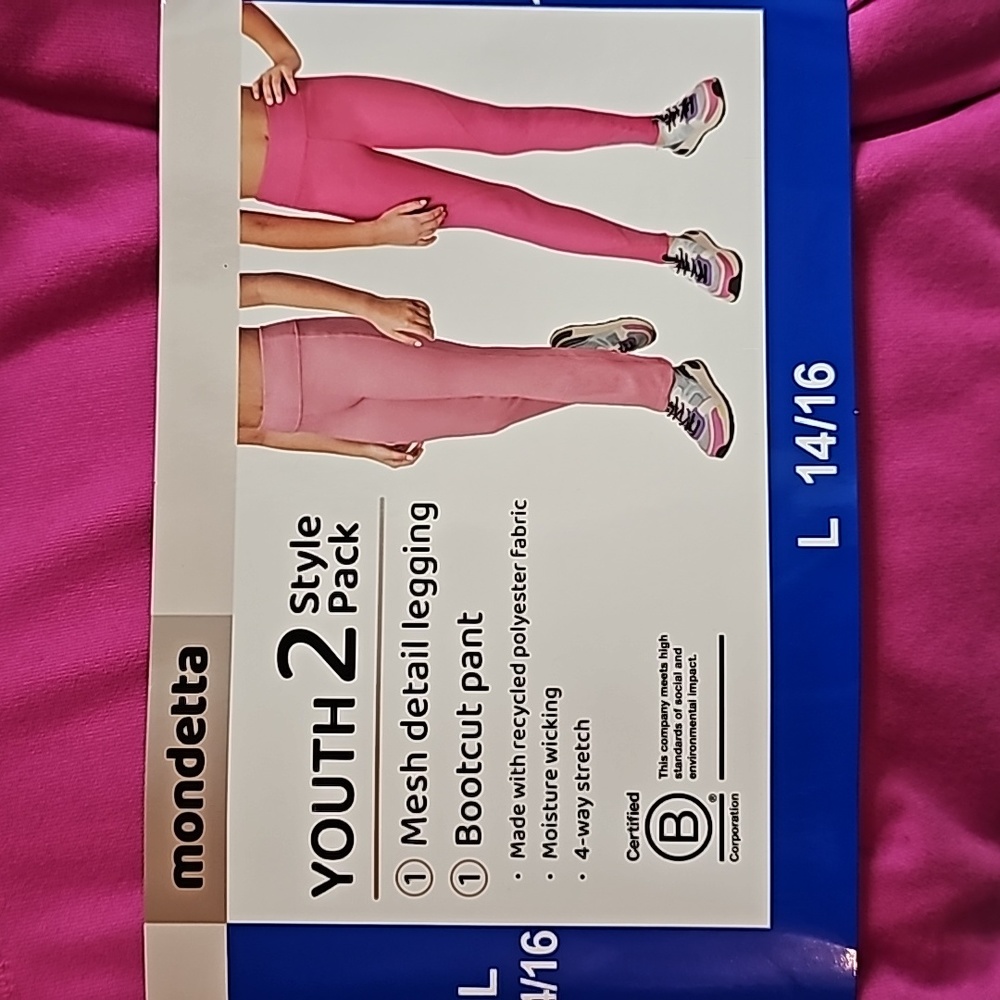 Mondetta Children's 2-pack leggings & bootcut bottom